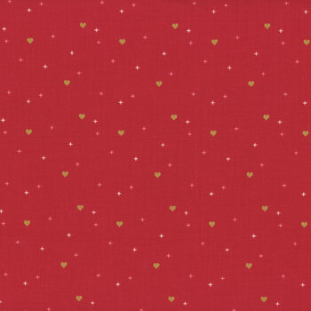 Sparkler SC653-RILEYRED Heart by Melissa Mortenson for Riley Blake Designs, Image