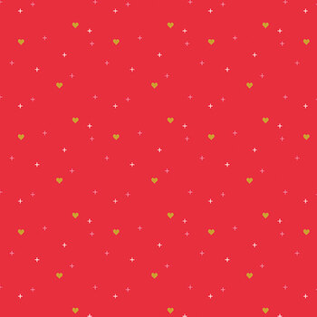Sparkler SC653-RILEYRED Heart by Melissa Mortenson for Riley Blake Designs, Image