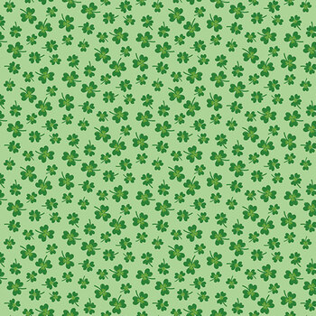 Seasonal Basics C765-LTGREEN Shamrocks by Christopher Thompson for Riley Blake Designs, Image