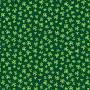 Seasonal Basics C765-GREEN Shamrocks by Christopher Thompson for Riley Blake Designs, Image