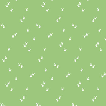Seasonal Basics C656-GREEN Bunnies by Christopher Thompson for Riley Blake Designs, Image