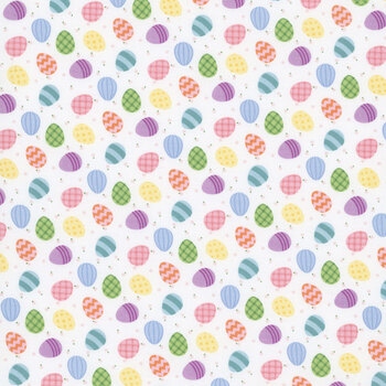 Seasonal Basics C766-WHITE Egg Toss by Christopher Thompson for Riley Blake Designs