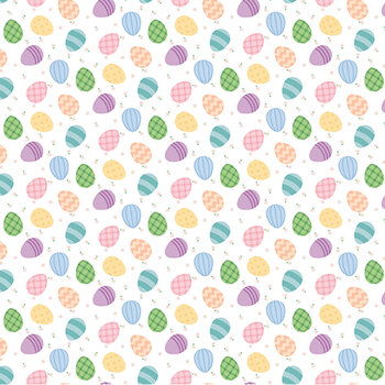 Seasonal Basics C766-WHITE Egg Toss by Christopher Thompson for Riley Blake Designs, Image