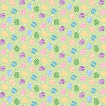 Seasonal Basics C766-GREEN Egg Toss by Christopher Thompson for Riley Blake Designs, Image