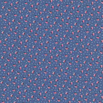 Seasonal Basics C767-DENIM Grand Ol' Flag by Christopher Thompson for Riley Blake Designs