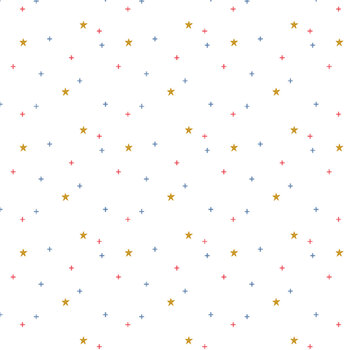 Sparkler SC651-WHITE Star by Melissa Mortenson for Riley Blake Designs, Image