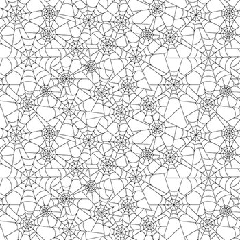 Seasonal Basics C771-WHITE Spider Webs by Christopher Thompson for Riley Blake Designs, Image