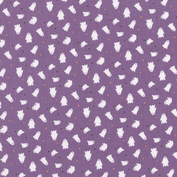 Seasonal Basics C772-PURPLE Ghosts by Christopher Thompson for Riley Blake Designs