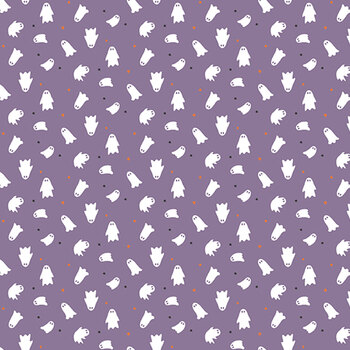 Seasonal Basics C772-PURPLE Ghosts by Christopher Thompson for Riley Blake Designs, Image