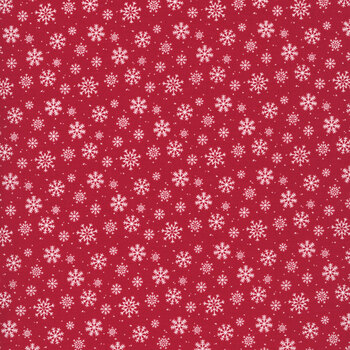 Seasonal Basics C773-RED Snowflakes by Christopher Thompson for Riley Blake Designs