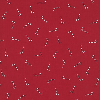 Seasonal Basics C774-RED Candy Canes by Christopher Thompson for Riley Blake Designs