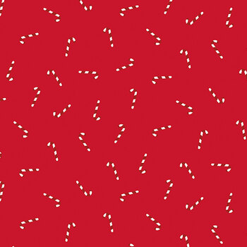 Seasonal Basics C774-RED Candy Canes by Christopher Thompson for Riley Blake Designs, Image