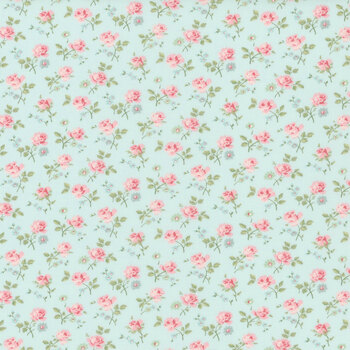 Abide 18791-14 Light Blue by Brenda Riddle Designs for Moda Fabrics, Image