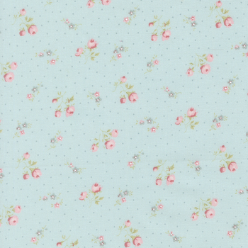 Abide 18792-14 Light Blue by Brenda Riddle Designs for Moda Fabrics, Image