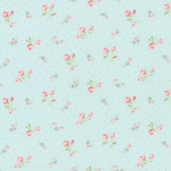 Abide 18792-14 Light Blue by Brenda Riddle Designs for Moda Fabrics, Image