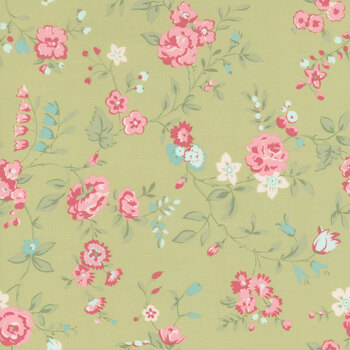 Abide 18790-15 Light Green by Brenda Riddle Designs for Moda Fabrics, Image
