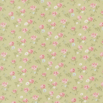 Abide 18791-15 Light Green by Brenda Riddle Designs for Moda Fabrics, Image