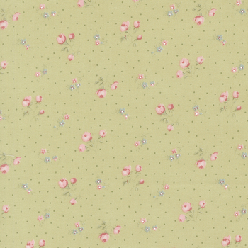 Abide 18792-15 Light Green by Brenda Riddle Designs for Moda Fabrics, Image