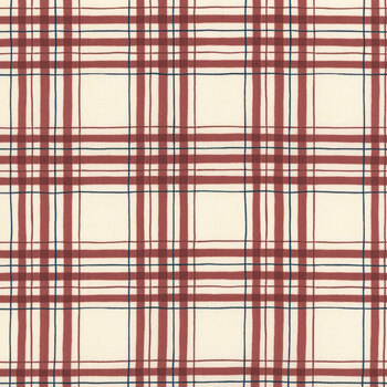 America 250 Years 56183-11 Parchment Red by Deb Strain for Moda Fabrics, Image
