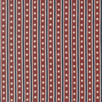 America 250 Years 56184-22 Brave Crimson by Deb Strain for Moda Fabrics, Image