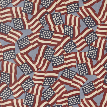 America 250 Years 56180-16 Steel Blue by Deb Strain for Moda Fabrics, Image