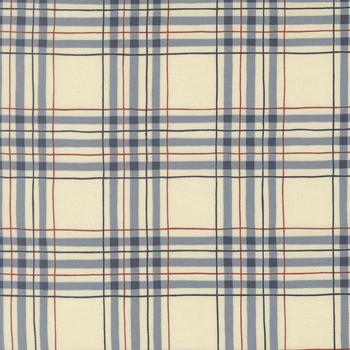 America 250 Years 56183-26 Parchment Blue by Deb Strain for Moda Fabrics, Image