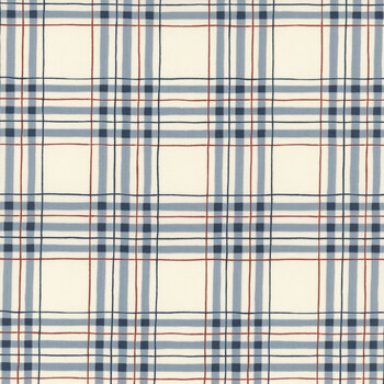 America 250 Years 56183-26 Parchment Blue by Deb Strain for Moda Fabrics, Image