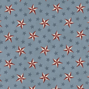 America 250 Years 56181-16 Steel Blue by Deb Strain for Moda Fabrics, Image