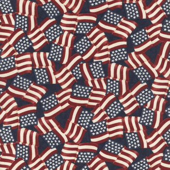 America 250 Years 56180-14 Loyalty Blue by Deb Strain for Moda Fabrics, Image