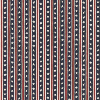 America 250 Years 56184-24 Loyalty Blue by Deb Strain for Moda Fabrics, Image