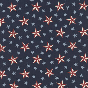 America 250 Years 56181-14 Loyalty Blue by Deb Strain for Moda Fabrics, Image