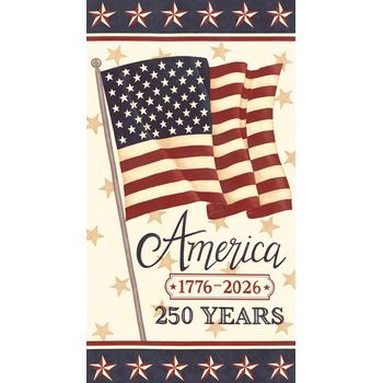 America 250 Years 56185-11 Panel Parchment by Deb Strain for Moda Fabrics, Image