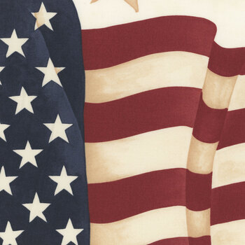 America 250 Years 56185-11 Panel Parchment by Deb Strain for Moda Fabrics, Image