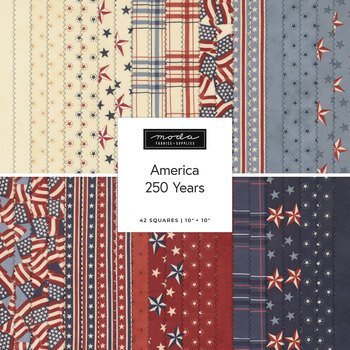 America 250 Years  Layer Cake by Deb Strain for Moda Fabrics - RESERVE, Image