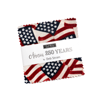 America 250 Years  Mini Charm Pack by Deb Strain for Moda Fabrics - RESERVE, Image