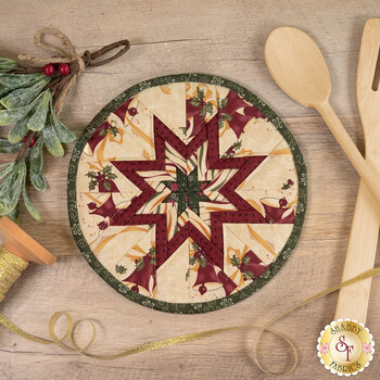  Folded Star Hot Pad Kit - A Vintage Christmas - Cream, Image