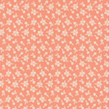 Pastel Prairie 31788-33 Coral by Heather Briggs for Moda Fabrics, Image