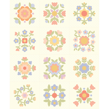 Pastel Prairie 31771-11 Panel by Heather Briggs for Moda Fabrics, Image