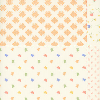 Pastel Prairie 31789-11 Low Volume Sampler Panel by Heather Briggs for Moda Fabrics, Image