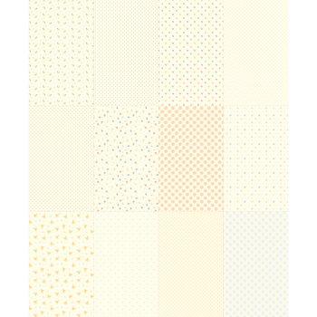 Pastel Prairie 31789-11 Low Volume Sampler Panel by Heather Briggs for Moda Fabrics, Image