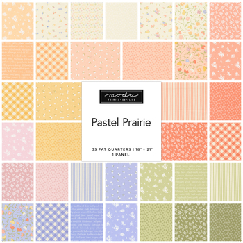 Pastel Prairie  35 FQ Set + Panel by Heather Briggs for Moda Fabrics - RESERVE, Image