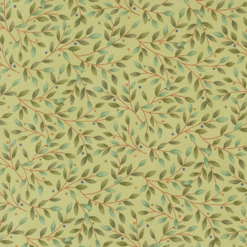Family Tree 56162-14 Eucalyptus by Deb Strain for Moda Fabrics, Image