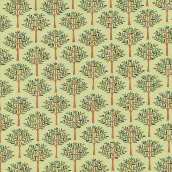 Family Tree 56163-14 Eucalyptus by Deb Strain for Moda Fabrics, Image