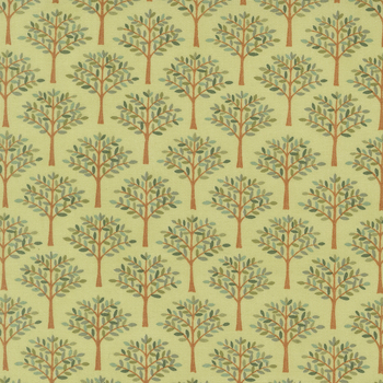 Family Tree 56163-14 Eucalyptus by Deb Strain for Moda Fabrics, Image