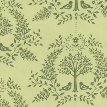 Family Tree 56160-14 Eucalyptus by Deb Strain for Moda Fabrics, Image