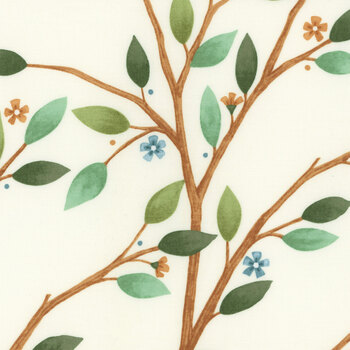 Family Tree 56166-11 Panel Warm White by Deb Strain for Moda Fabrics