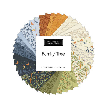 Family Tree  Mini Charm Pack by Deb Strain for Moda Fabrics - RESERVE, Image