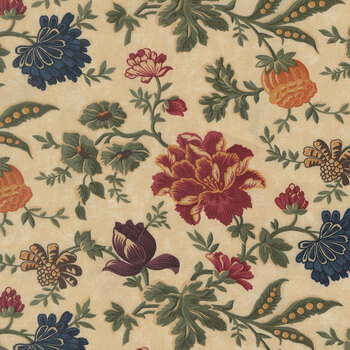Quail Run 9830-11 Tan by Kansas Troubles Quilters for Moda Fabrics, Image