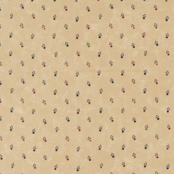 Quail Run 9836-11 Tan by Kansas Troubles Quilters for Moda Fabrics, Image