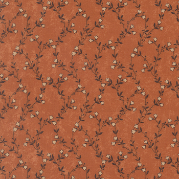 Quail Run 9831-17 Pumpkin by Kansas Troubles Quilters for Moda Fabrics, Image